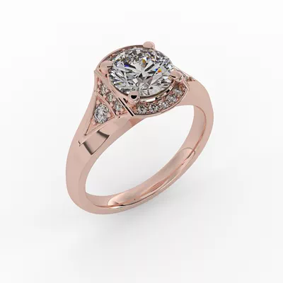 Aitana Halo Engagement Ring