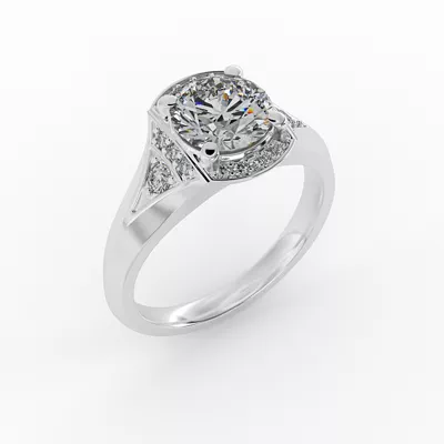 Aitana Halo Engagement Ring