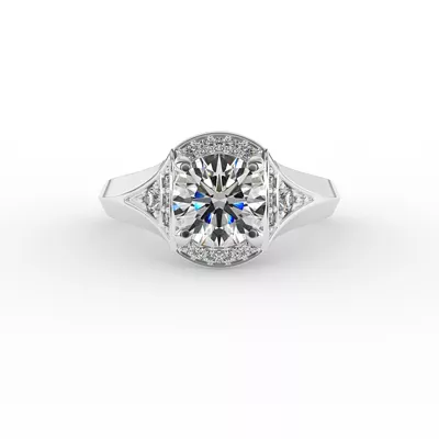 Aitana Halo Engagement Ring