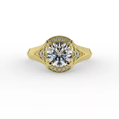 Aitana Halo Engagement Ring