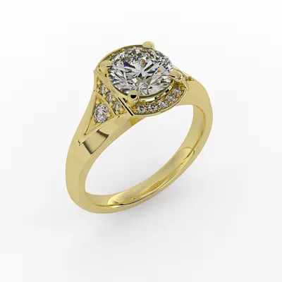 Aitana Halo Engagement Ring