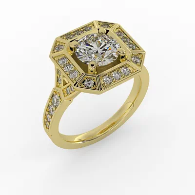 Alessandra Halo Engagement Ring