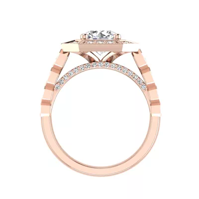 Leyla Halo Engagement Ring