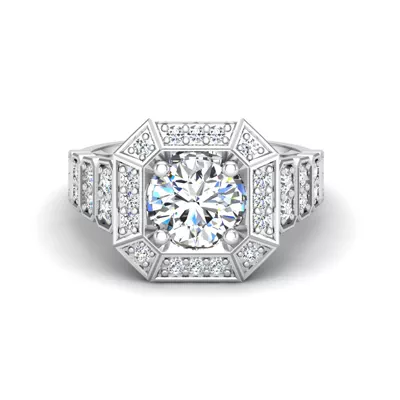 Leyla Halo Engagement Ring