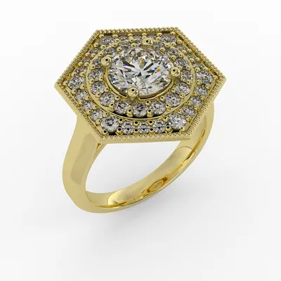 Raelyn Halo Engagement Ring