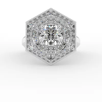 Raelyn Halo Engagement Ring