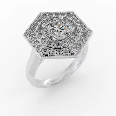 Raelyn Halo Engagement Ring