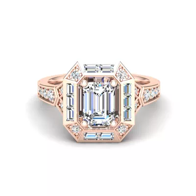 Elle Halo Engagement Ring