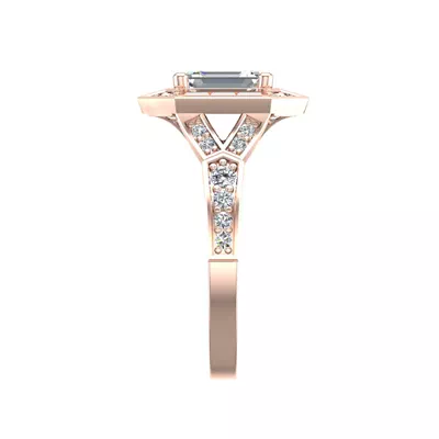 Elle Halo Engagement Ring