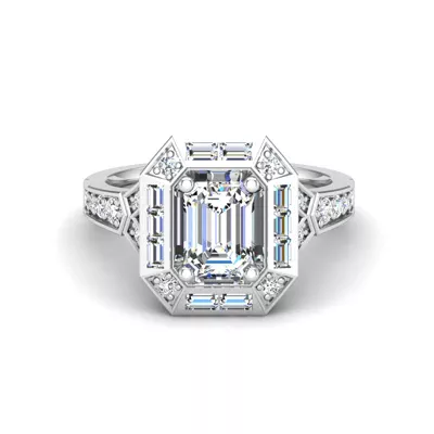 Elle Halo Engagement Ring