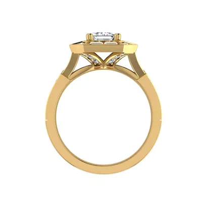Elle Halo Engagement Ring