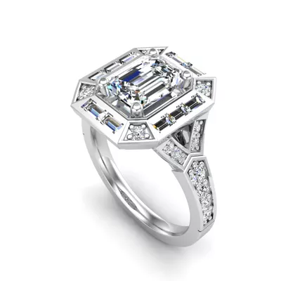 Elle Halo Engagement Ring