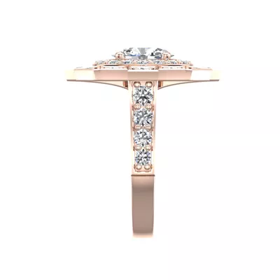 Everlee Halo Engagement Ring
