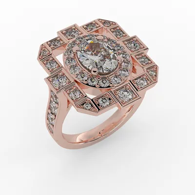 Everlee Halo Engagement Ring