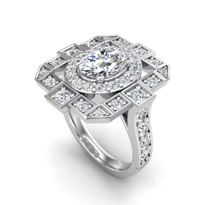 Everlee Halo Engagement Ring