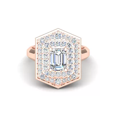 Haisley Halo Engagement Ring