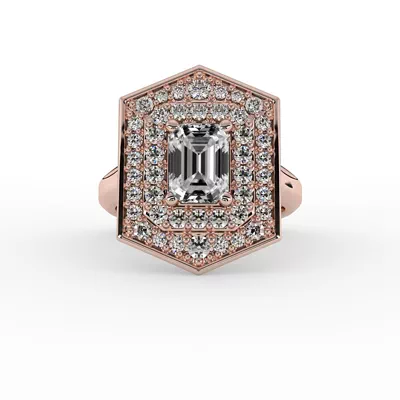 Haisley Halo Engagement Ring