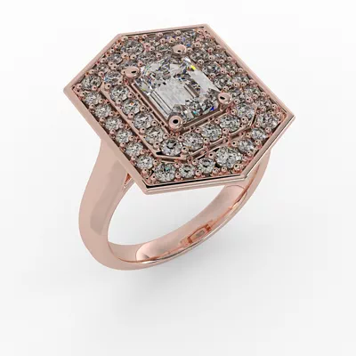 Haisley Halo Engagement Ring