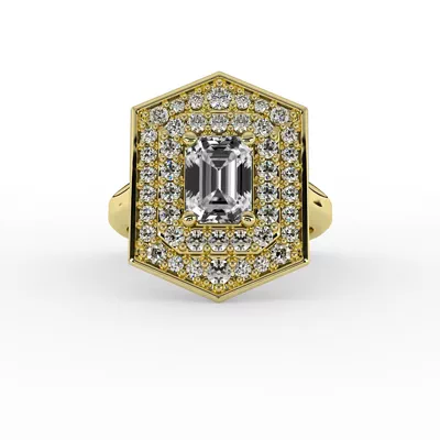 Haisley Halo Engagement Ring