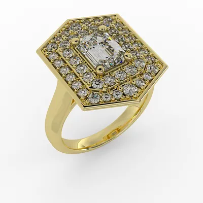 Haisley Halo Engagement Ring