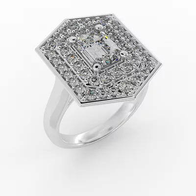Haisley Halo Engagement Ring