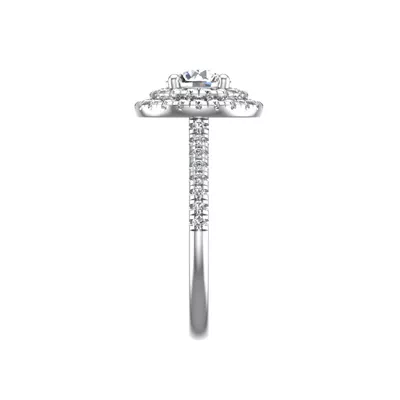 Maya Double Halo Engagement Ring