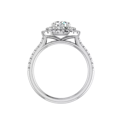 Maya Double Halo Engagement Ring