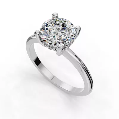 Savannah Hidden Halo Engagement Ring