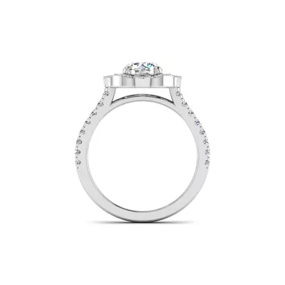 Matilda Floral Halo Engagement Ring