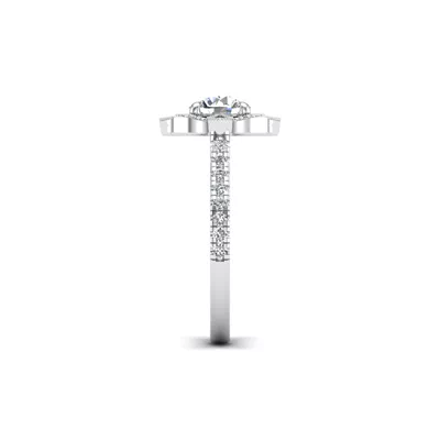 Matilda Floral Halo Engagement Ring