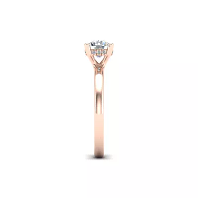 Sylvia Hidden Halo Engagement Ring