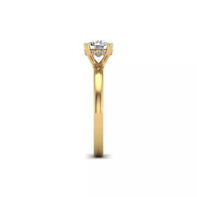 Sylvia Hidden Halo Engagement Ring