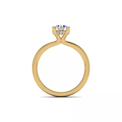 Sylvia Hidden Halo Engagement Ring