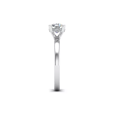 Sylvia Hidden Halo Engagement Ring