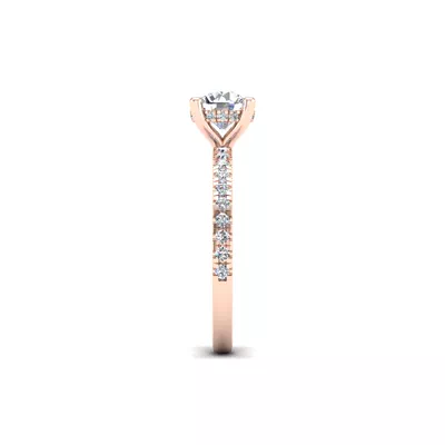 Emory Hidden Halo And Pave Engagement Ring