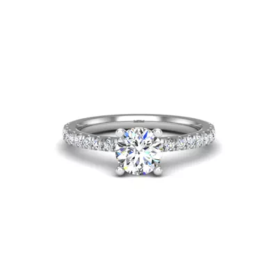 Emory Hidden Halo And Pave Engagement Ring