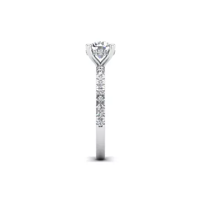 Emory Hidden Halo And Pave Engagement Ring