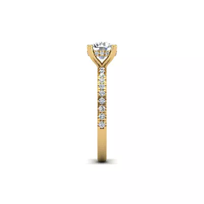 Emory Hidden Halo And Pave Engagement Ring