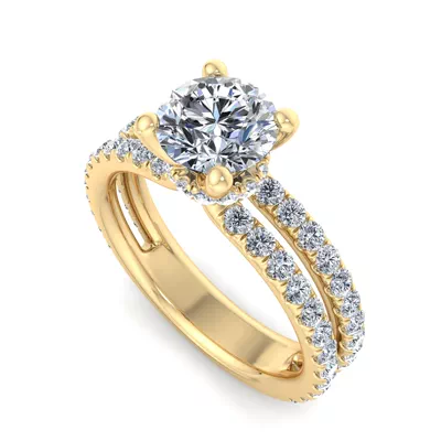 Cassidy Hidden Halo Engagement Ring