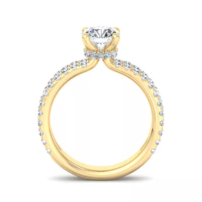 Cassidy Hidden Halo Engagement Ring