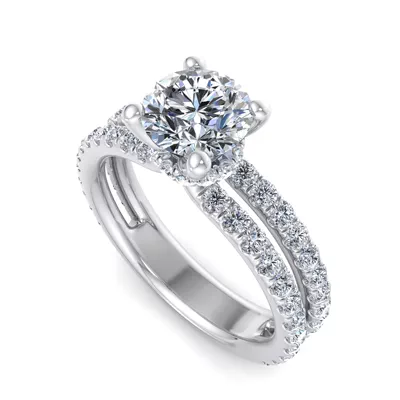 Cassidy Hidden Halo Engagement Ring