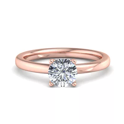 Analia Hidden Halo Engagement Ring
