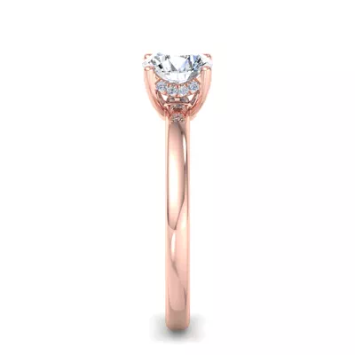 Analia Hidden Halo Engagement Ring