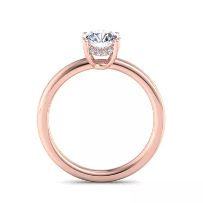 Analia Hidden Halo Engagement Ring
