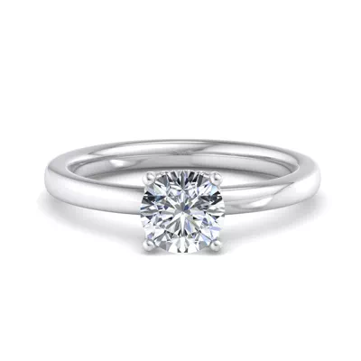 Analia Hidden Halo Engagement Ring