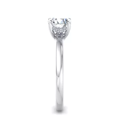 Analia Hidden Halo Engagement Ring