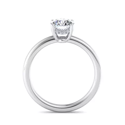 Analia Hidden Halo Engagement Ring