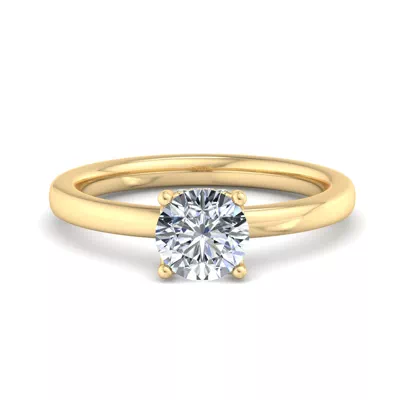 Analia Hidden Halo Engagement Ring
