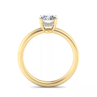 Analia Hidden Halo Engagement Ring