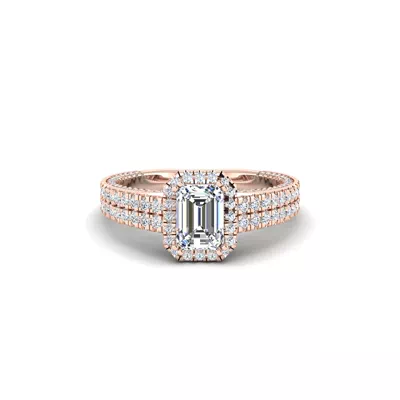 Anya Hidden Halo Engagement Ring